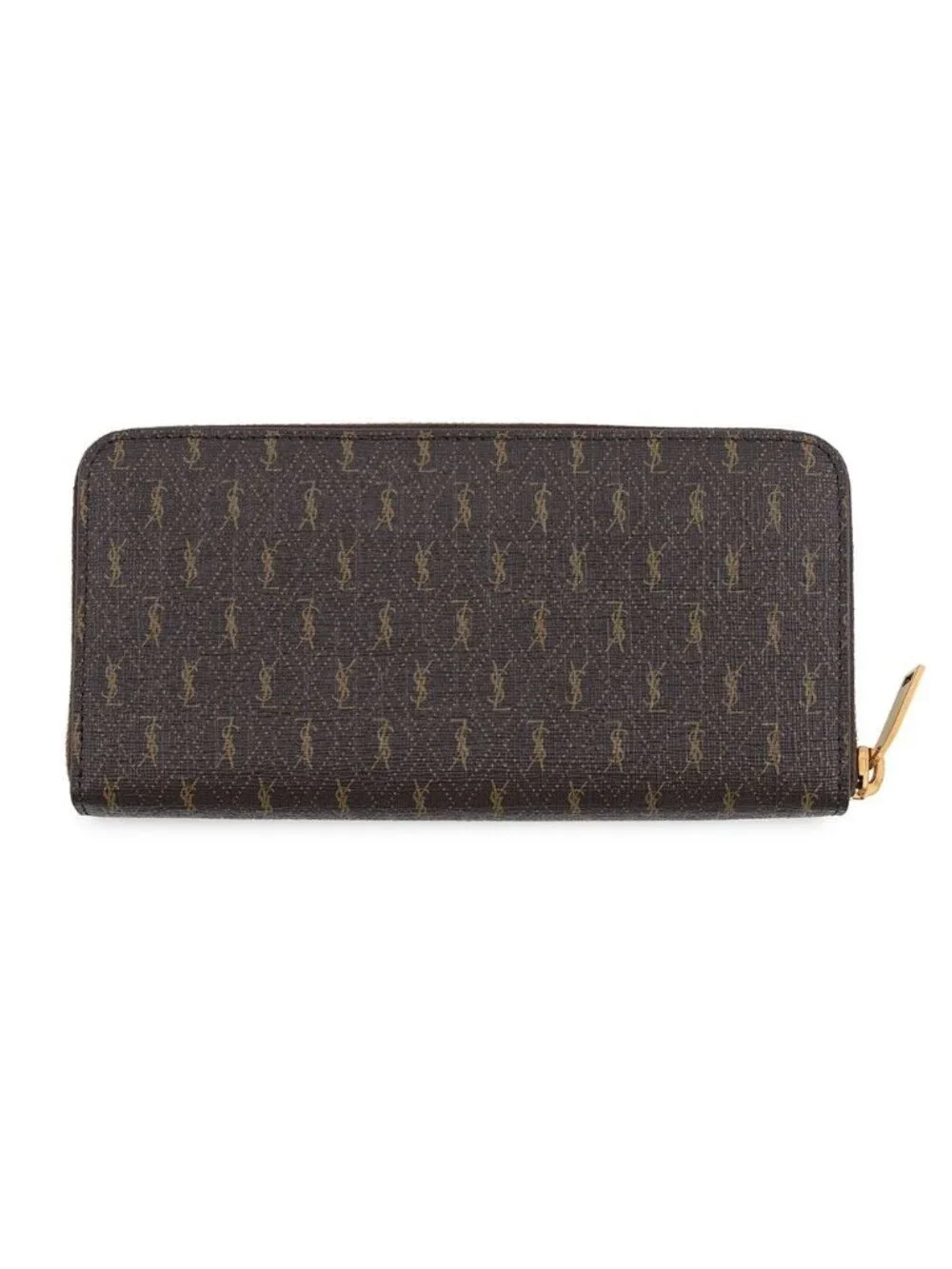 Saint Laurent Paris Wallet le Monogram Zip Around Leather